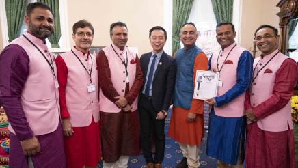Assemblymember Kalra celebrates Diwali at the Capitol with BAPS Swaminarayan Sanstha