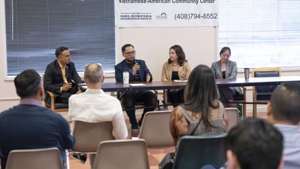 Huy Tran first panel AAPI Caucus Town Hall Photo