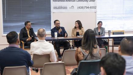 Huy Tran first panel AAPI Caucus Town Hall Photo