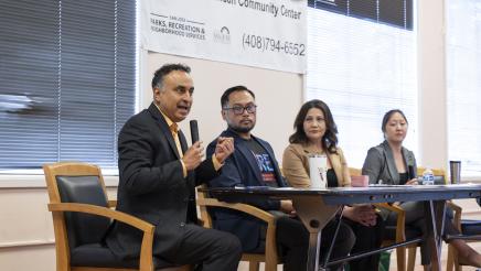 Asm. Kalra speaking AAPI Caucus Town Hall Photo