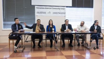 Asm. Kalra and member panel AAPI Caucus Town Hall Photo