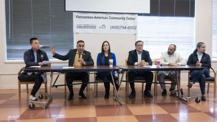 Asm. Kalra and member panel AAPI Caucus Town Hall Photo