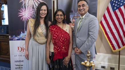 Asm. Kalra Diwali Celebration Photo with guests
