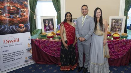 Asm. Kalra Diwali Celebration Photo with members and guests