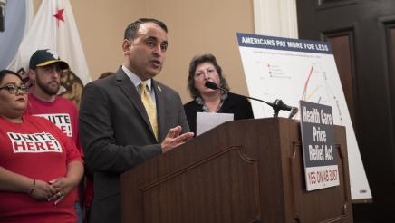 Assemblymember Kalra and Advocates for the Heath Care Price Relief Act