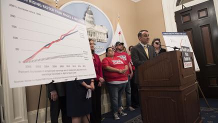 Assemblymember Kalra and Advocates for the Heath Care Price Relief Act